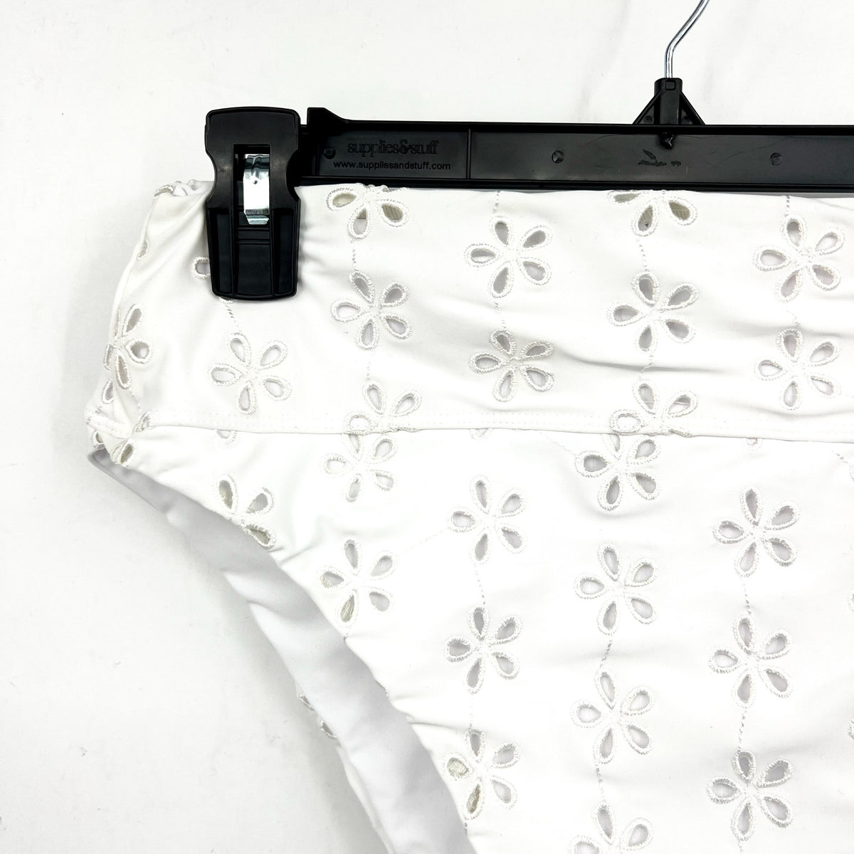 BEACH RIOT Women's Hazel Eyelet Bikini Bottom XS White Magnolia NWT