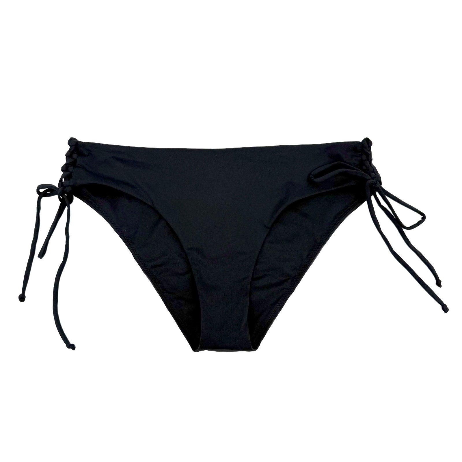PRANA Women's Ruby Beach Bikini Bottom Small Black Side Lace NWT