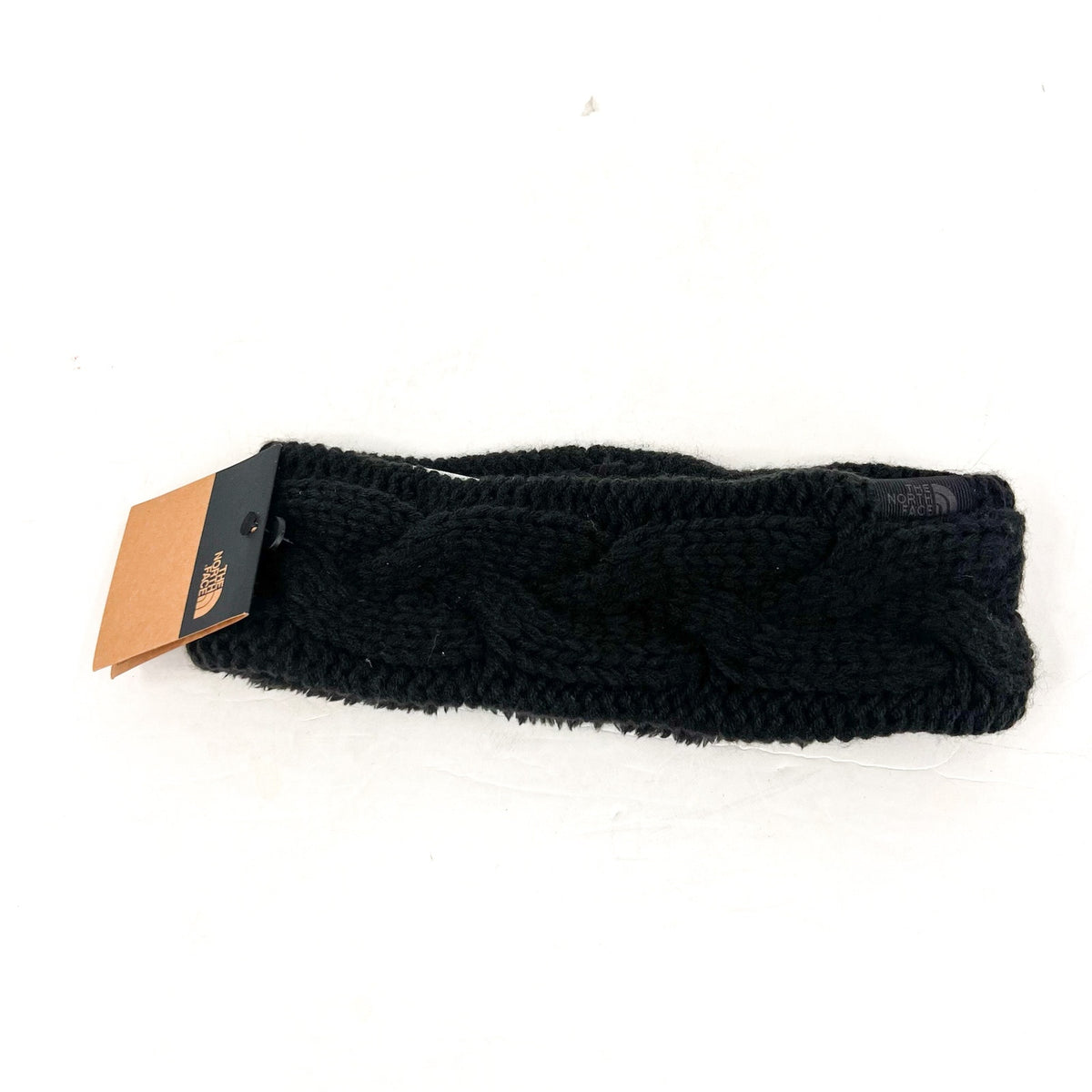 THE NORTH FACE Women's Cable Minna Earband OS Black Stretch Knit NWT