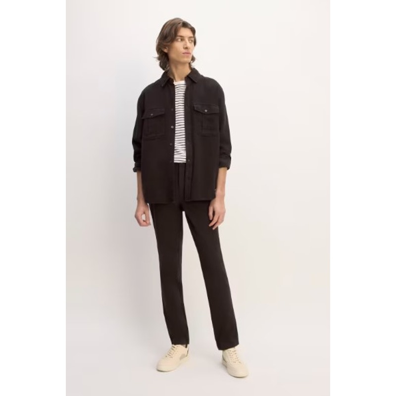 Everlane Uniform Men's Performance Chino Pants 29X28 Black Flat Front NWT