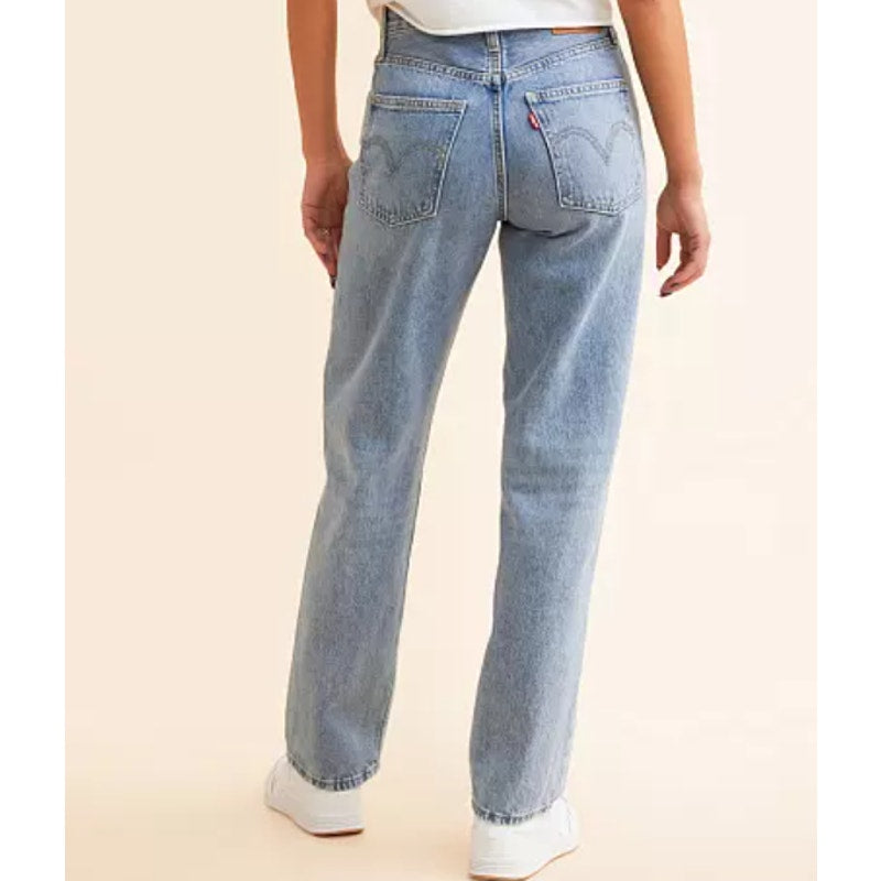 LEVI'S Womens Dad Straight Jeans 31x30 US 12 Blue Far and Wide NWT 79770-0019