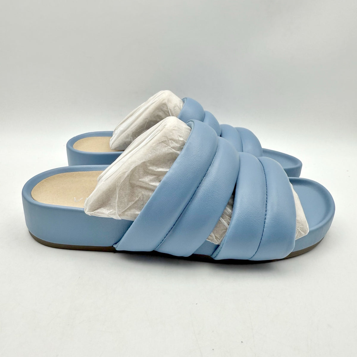 Vionic Womens Mayla Slide Sandals Size 5 M EU 35 Blue Comfort NIB