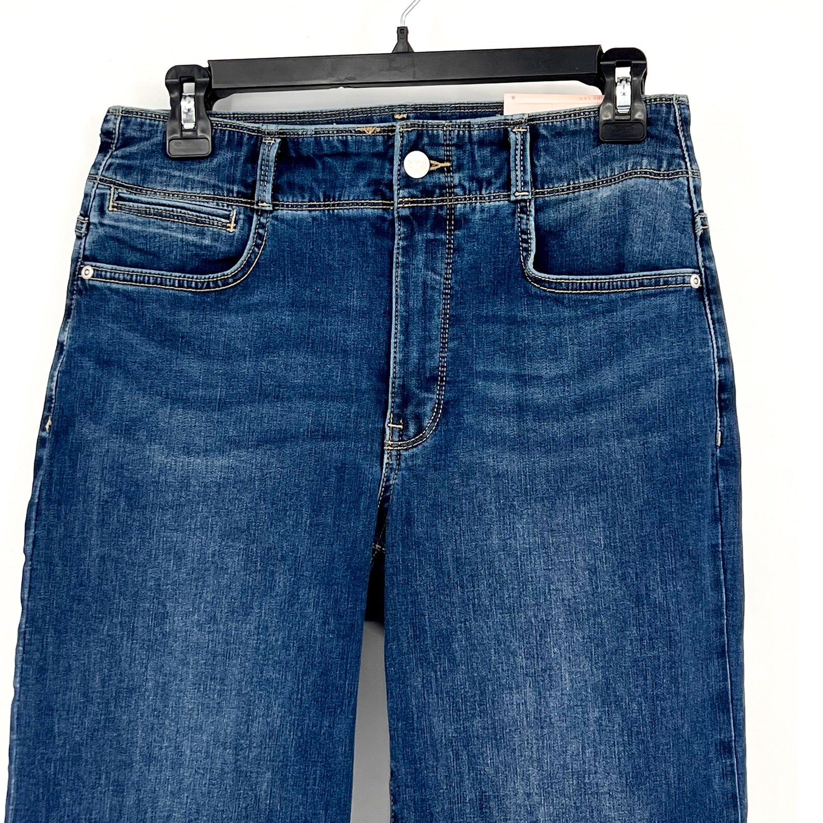 NYDJ Womens Major Wide Leg Capri Jeans Size 6 Serendipity Blue NWT