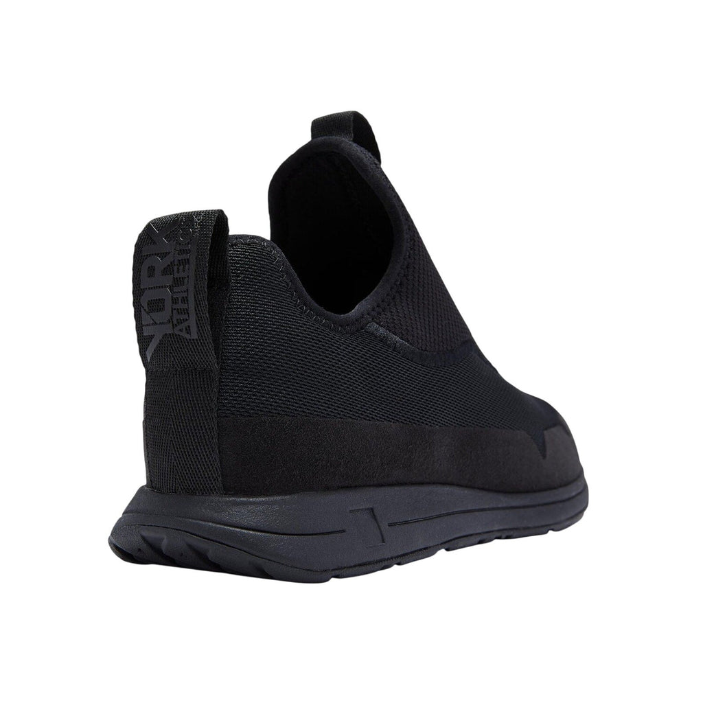 YORK The Gail Slip On Sneakers Mens 8 Womens 9.5 Black Recovery Trainer NIB