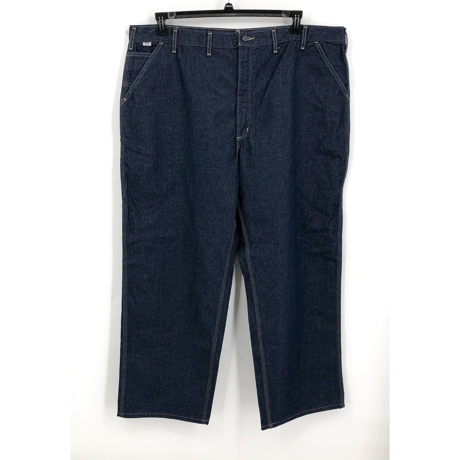 CARHARTT Flame-Resistant Signature Denim Dungarees 48x34 Blue Jeans FR13 NWOT