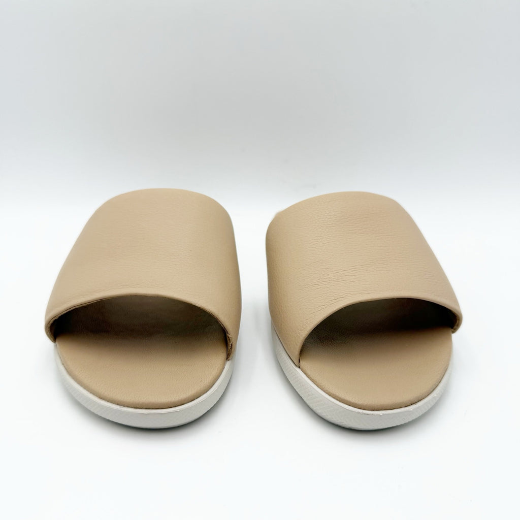Marc Joseph New York Womens Elisabeth Slide Sandals US 5 Blush Nude Leather NIB
