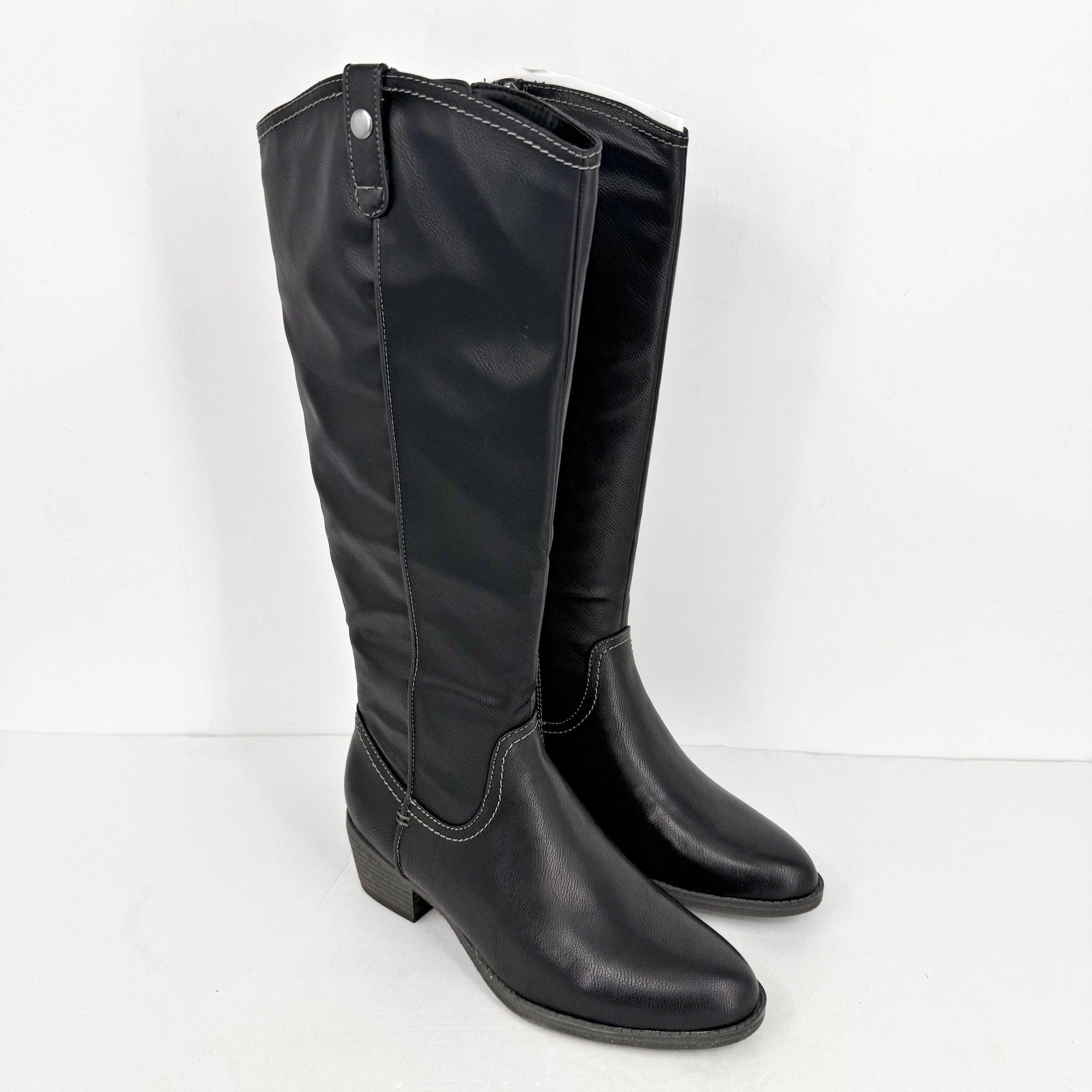 SOUL Naturalizer Womens Zoya Boots US 8 Wide Black Knee High NIB