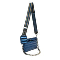 THINK ROYLN Quilted Downtown Crossbody Bag Blue Pearl Indigo NWT
