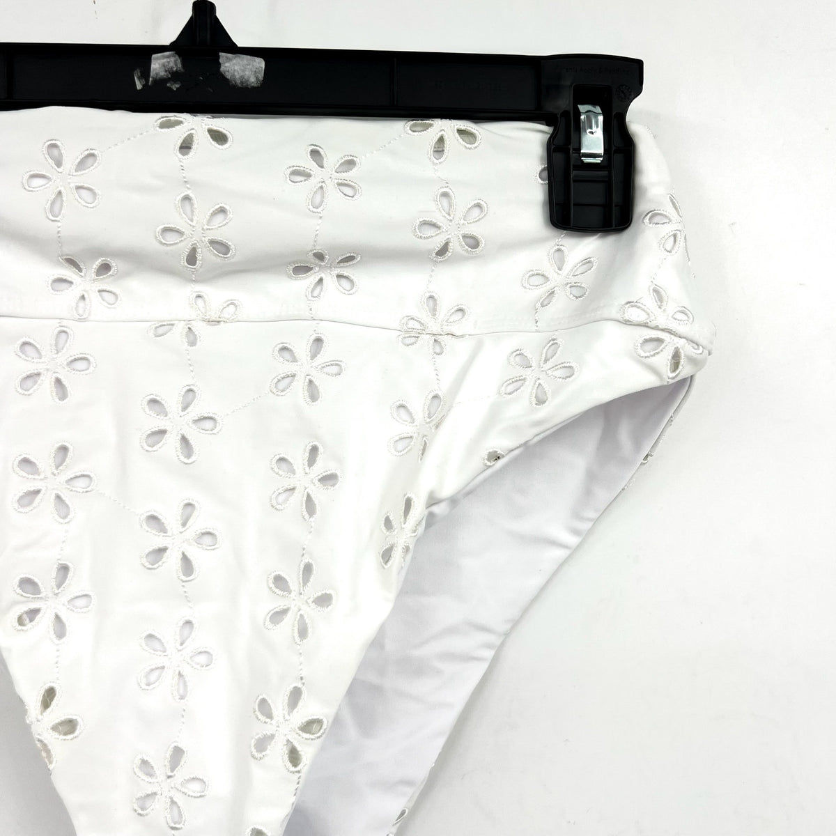 BEACH RIOT Women's Hazel Bikini Bottom Medium White Magnolia Eyelet NWOT