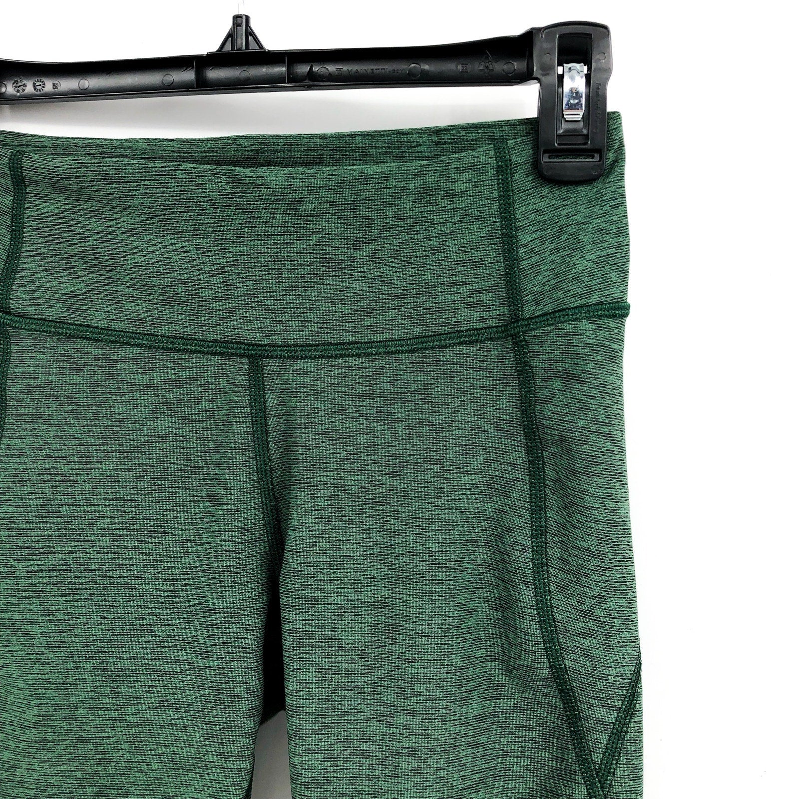 OUTDOOR VOICES Women's Double Time 10" Shorts XS Green Biker Pocket Mid Rise NWT