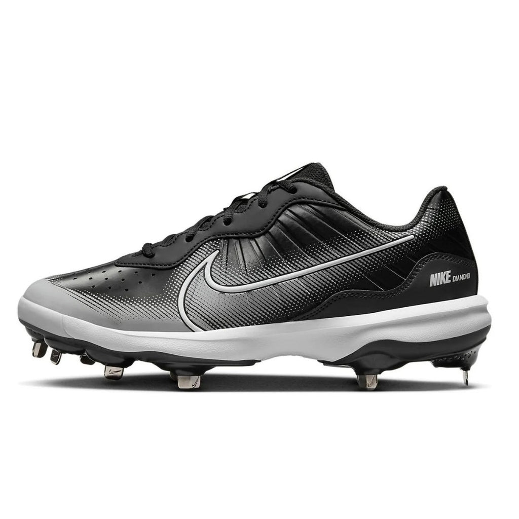 Nike Mens Alpha Huarache Varsity 4 Baseball Cleats Size 13 Black Grey Metal NWOB