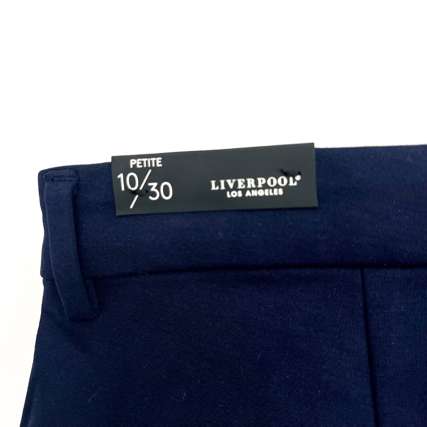 LIVERPOOL Kelsey Knit Trouser 10/30 PETITE Cadet Blue Super Stretch Pants NWT