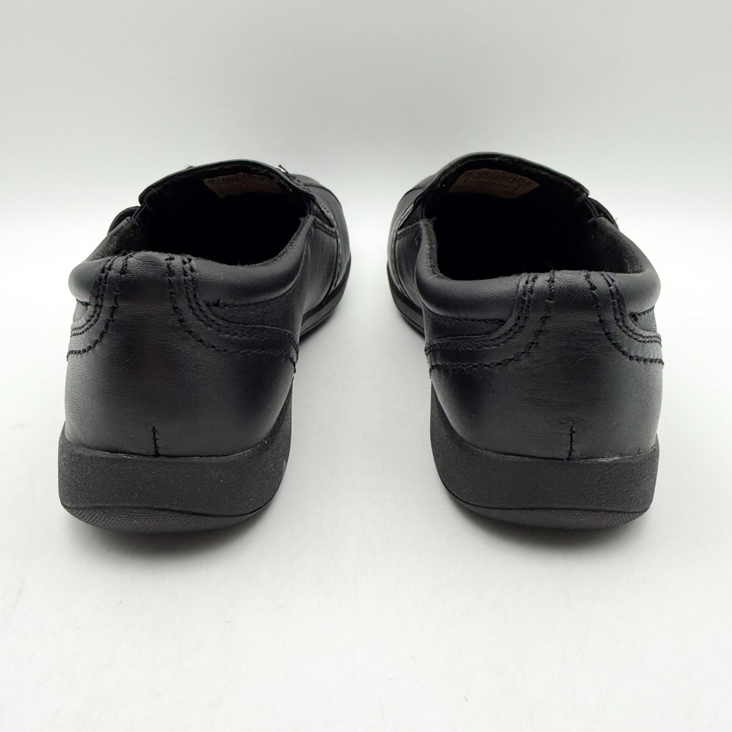 Rockport Womens Daisey Alloy Toe Work Slip-On Shoe US 5.5 Wide Black Leather NIB