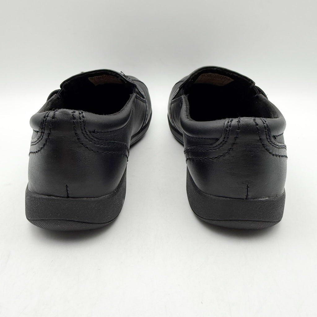 Rockport Womens Daisey Work Slip-On Shoe US 5.5 Wide Black Leather Alloy Toe NIB