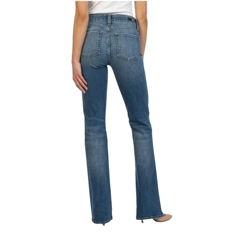 KUT FROM THE KLOTH Natalie Bootcut Jeans 8 PETITE Studious Blue Mid Rise NWT