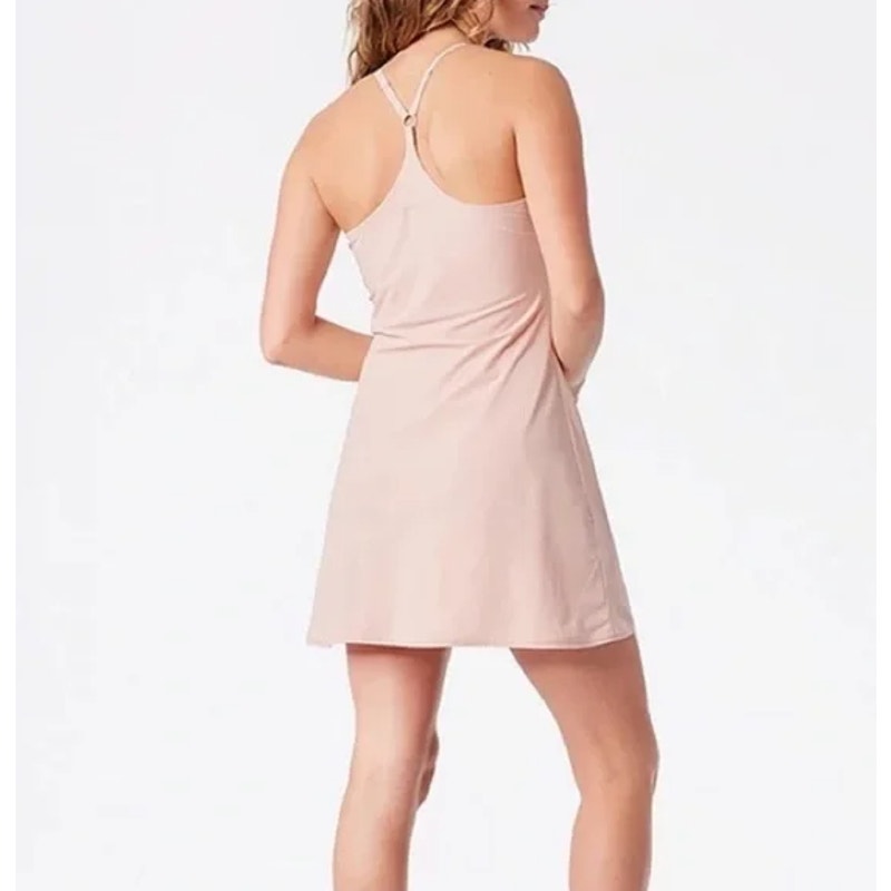 OUTDOOR VOICES Women's The Exercise Dress XXS Pink Thistle Built in Shorts NWT