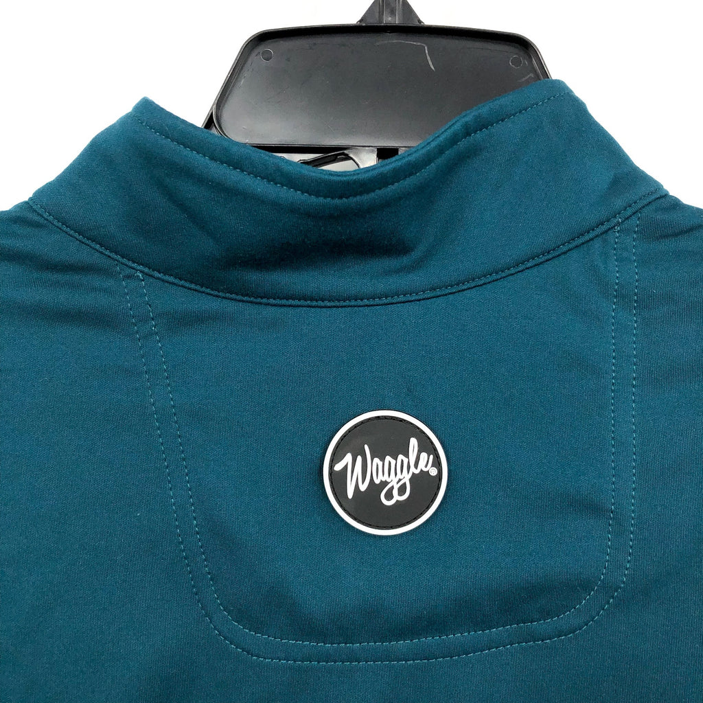 WAGGLE Men's Kentucky Buck 1/4 Zip Pullover XXL 2XL Teal Green NWT