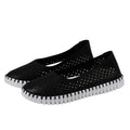 ILSE JACOBSEN Women's Tulip Ballet Flats EU 38 US 8 Black Laser-Cut NWOB