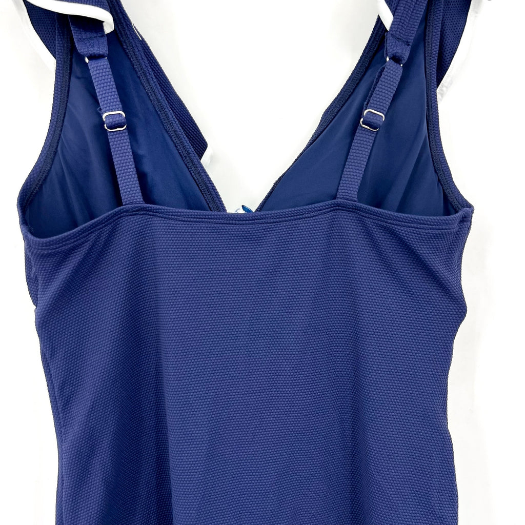 TOMMY BAHAMA Women's Island Cays Cabana Tankini Top XS Navy Blue Ruffle NWT