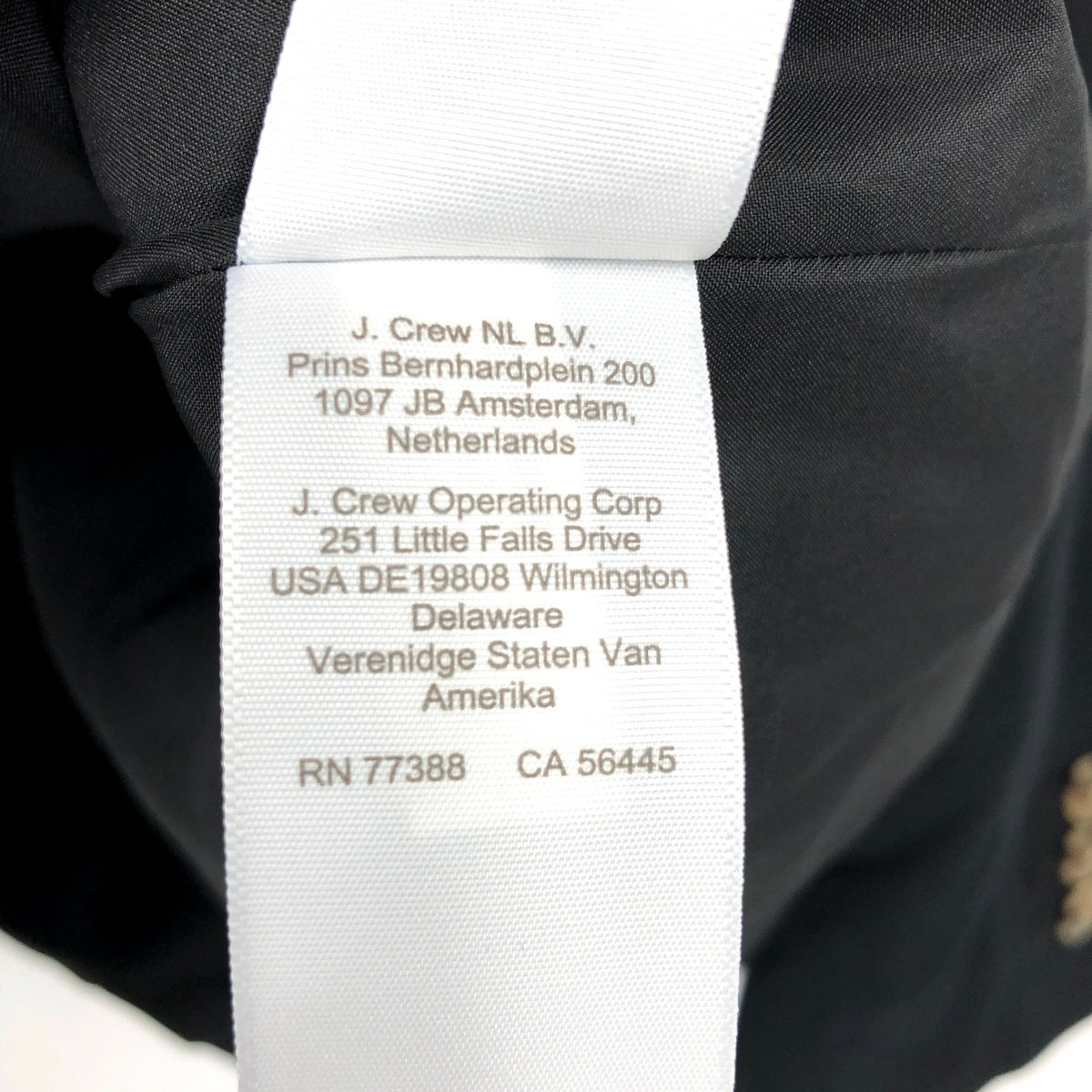 J.Crew Womens One-Button Holland Blazer Size 4 Black Linen-blend AL222 NWT