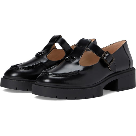 Coach Womens Liv Mary Jane Loafers US 10 B EU 40.5 Black Leather Platform