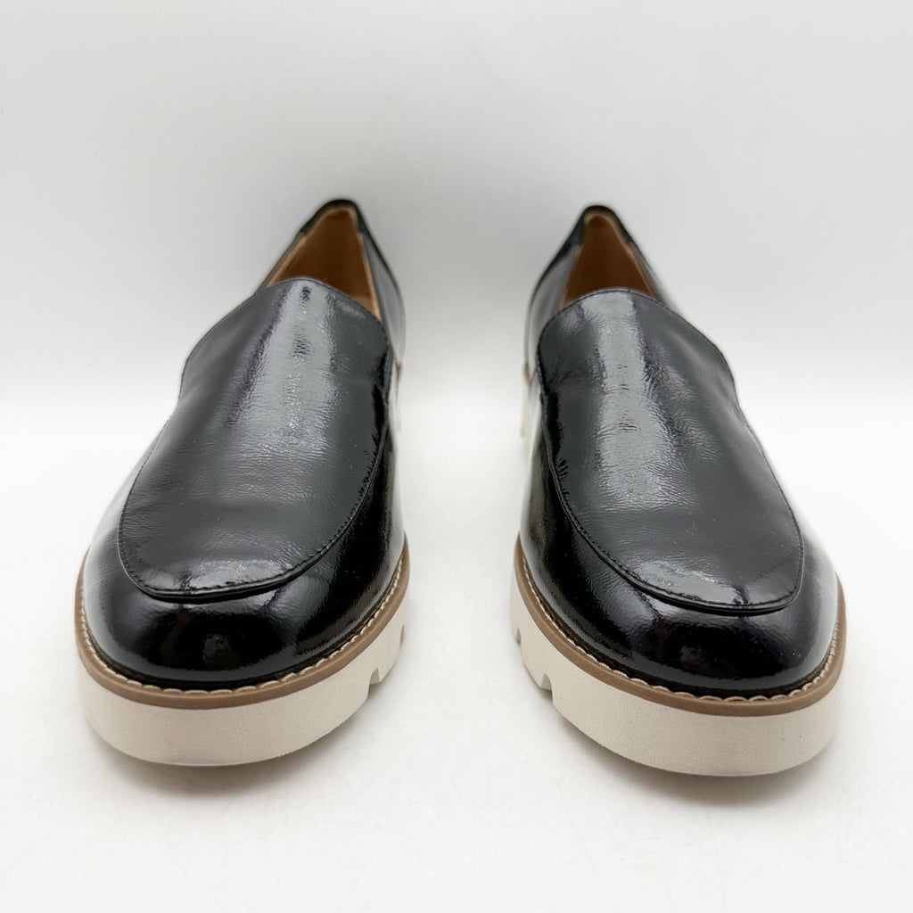 Vionic Womens Kensley Loafers Size 8.5 Black Leather Slip On NWOB