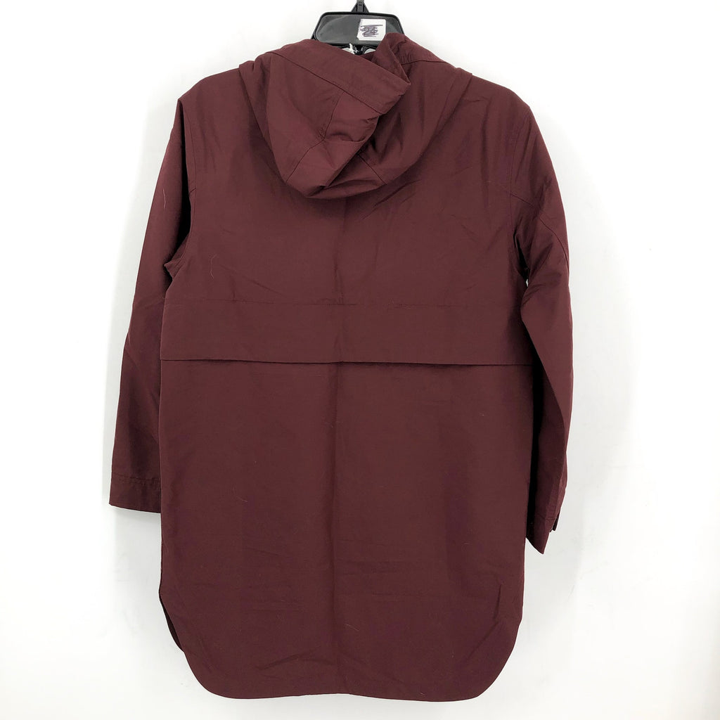 EVERLANE Womens The ReNew Anorak Rain Coat XXS Maroon Red Water-Repellent NWT