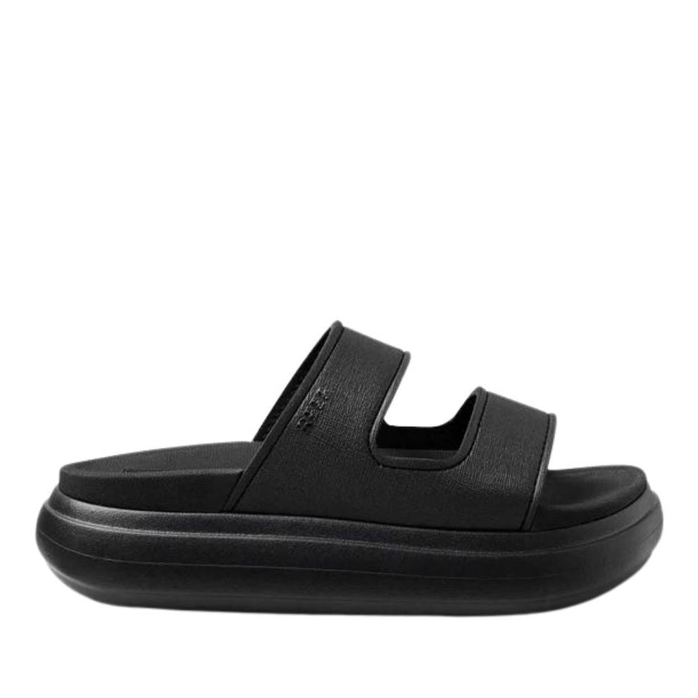 Reef Womens Cushion Bondi 2 Bar Slide Sandals Size 10 EU 41 Black Platform NWT