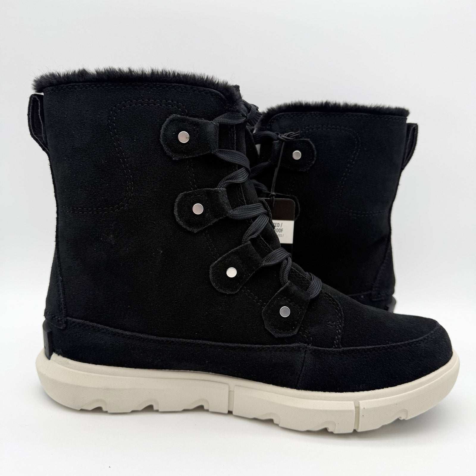 Sorel Womens Explorer Next Joan Winter Boot US 9.5 Black Leather Waterproof NIB