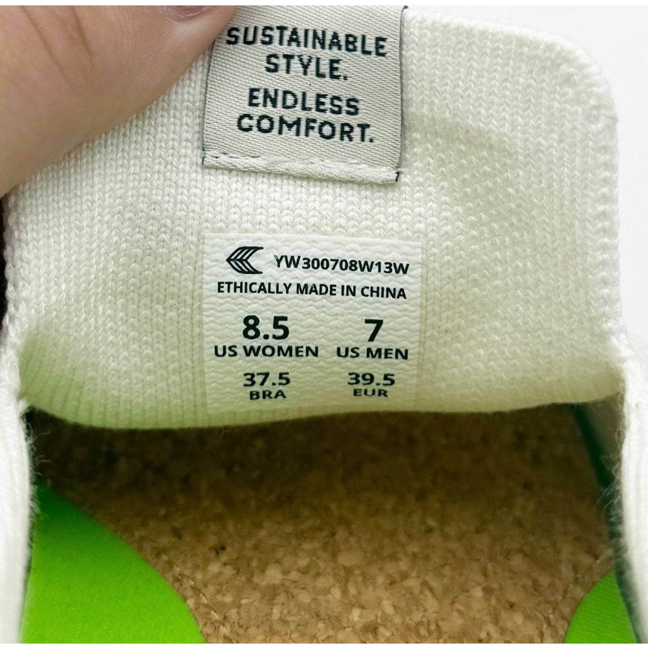Cariuma IBI Slip On Sneakers Womens 8.5 Mens 7 All White Knit Bamboo NIB