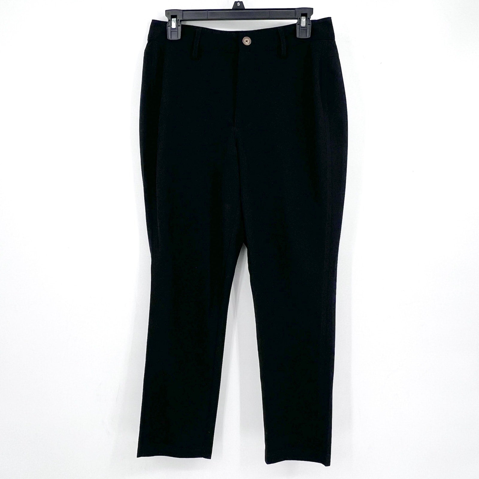 BCBGENERAION Women's Knit Ankle Pants Small Black Stretch Tapered Leg NWOT
