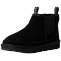 UGG Kids Neumel Chelsea Boots US 2 EU 33.5 Black Cow Suede NIB