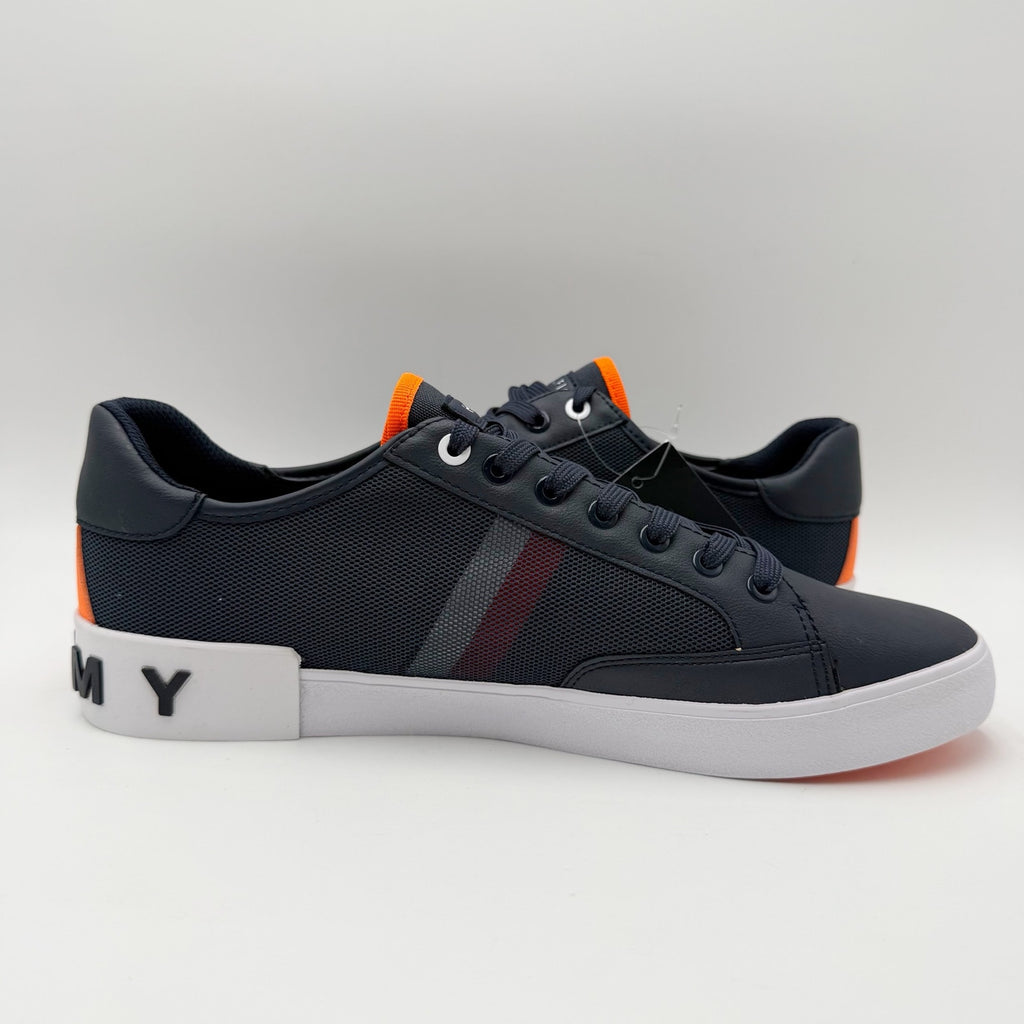 Tommy Hilfiger Mens Rojo Low Sneakers Size 11.5 Navy Blue White NWOB