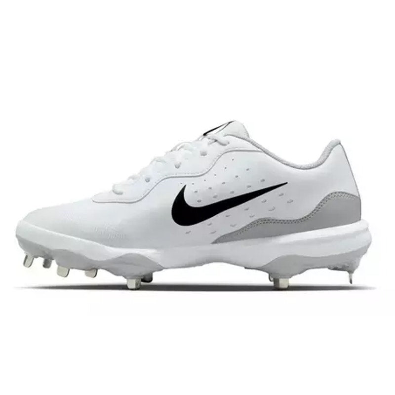 Nike Mens Alpha Huarache Varsity 4 Metal Baseball Cleats US 13 White Silver NWOB