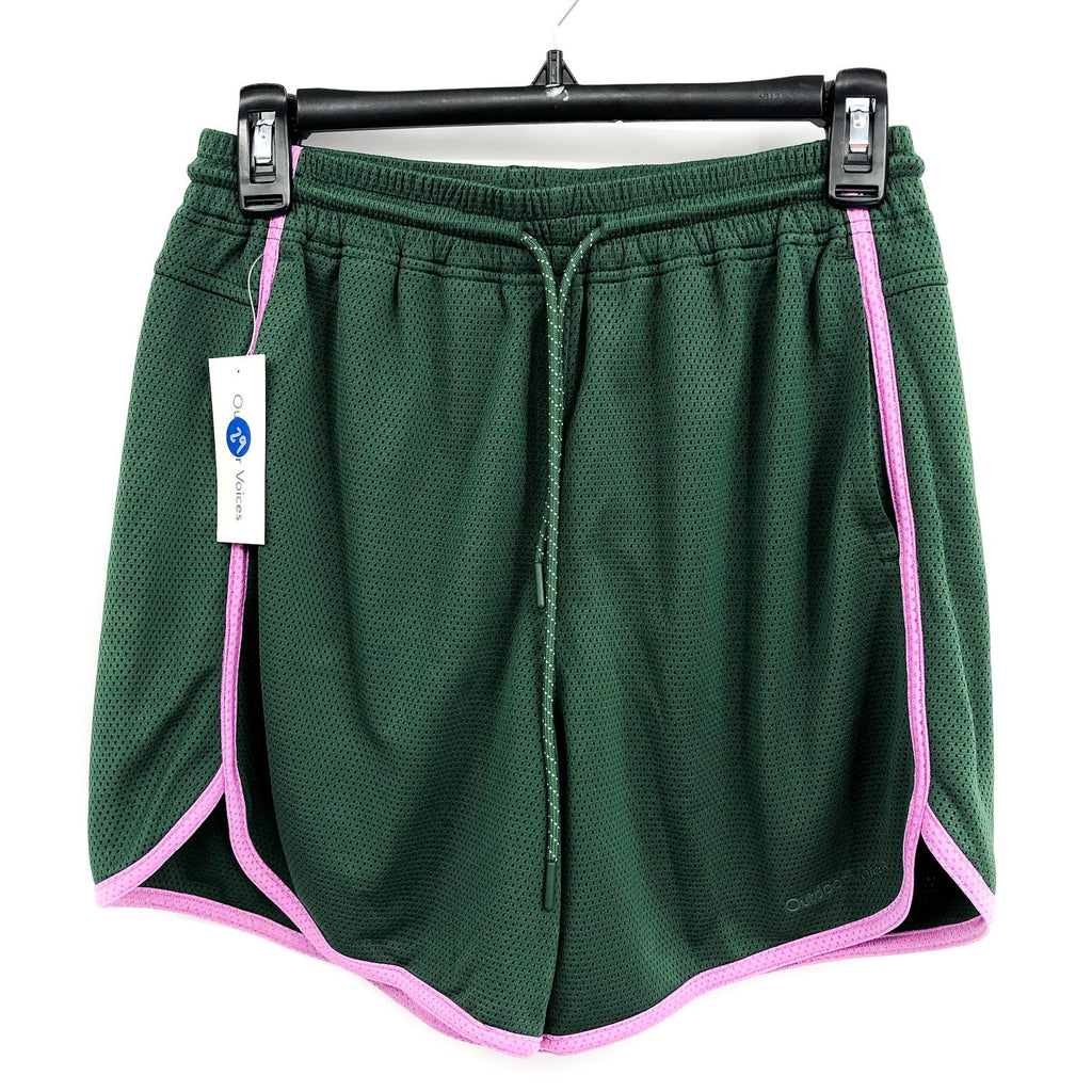 OUTDOOR VOICES Women's RecMesh Shorts Small Ever Green 5" Inseam Athletic NWT