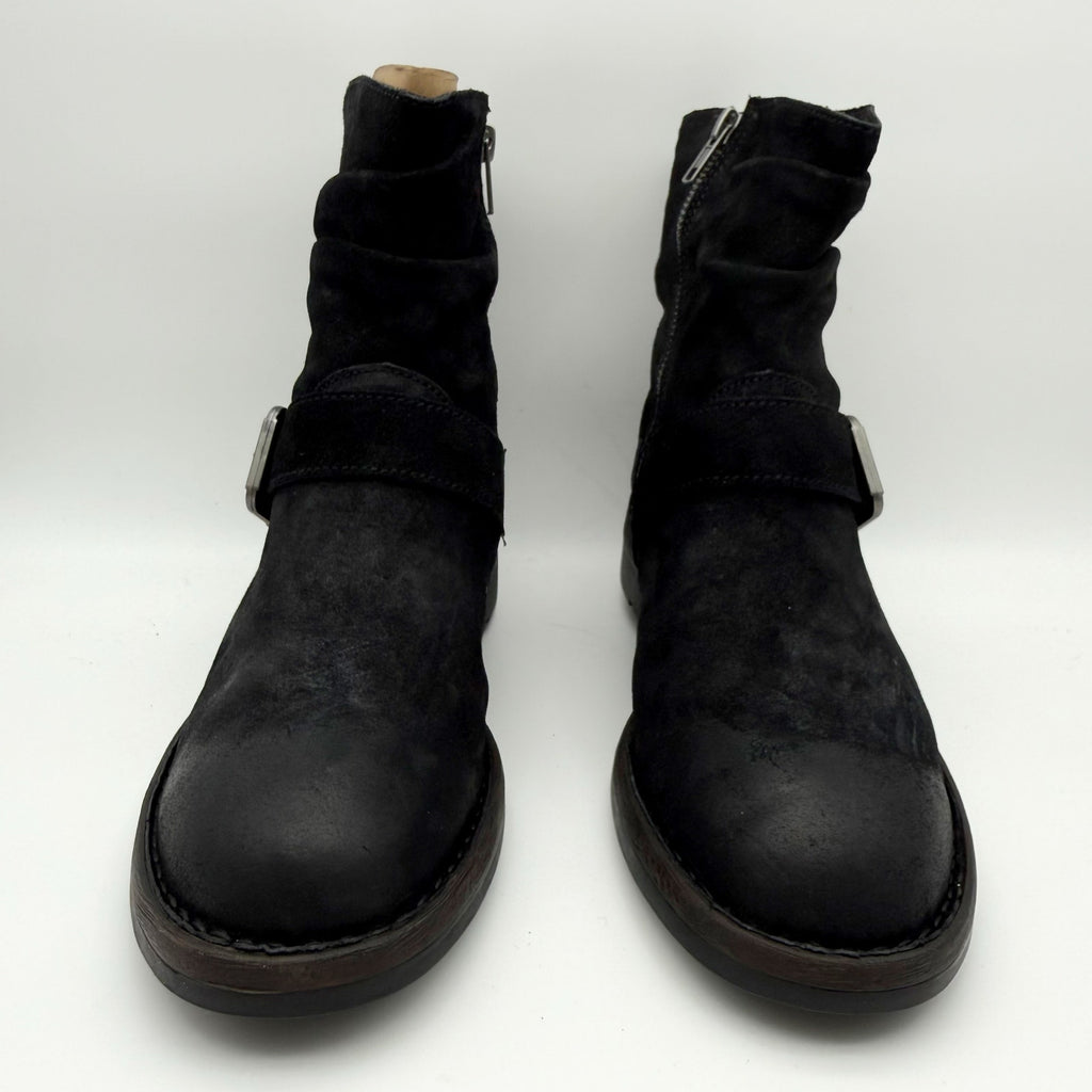 Born Womens Midway Slouch Ankle Booties US 9.5 M EU 40 Black Leather NIB
