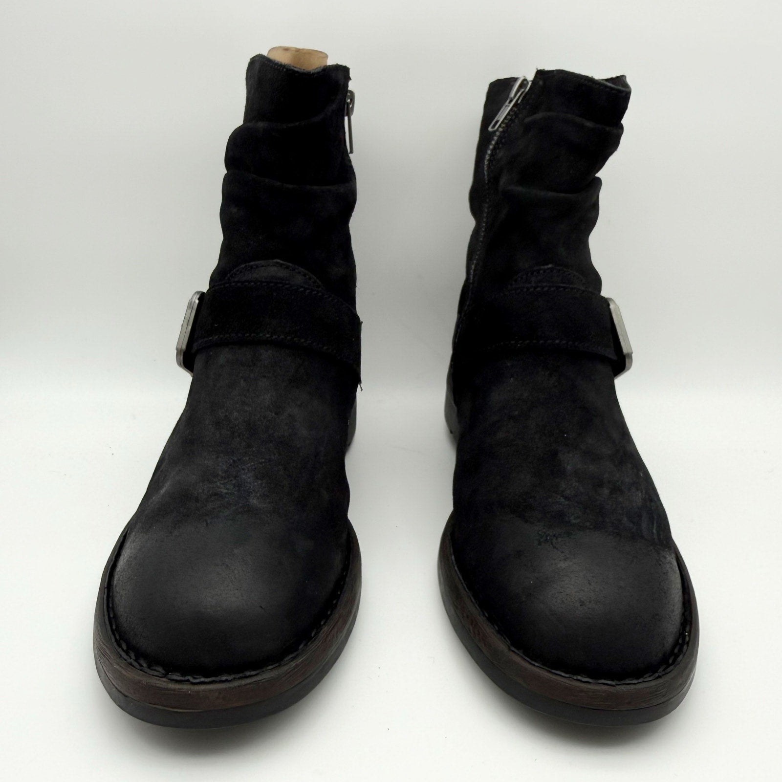 Born Womens Midway Slouch Ankle Booties US 9.5 M EU 40 Black Leather NIB