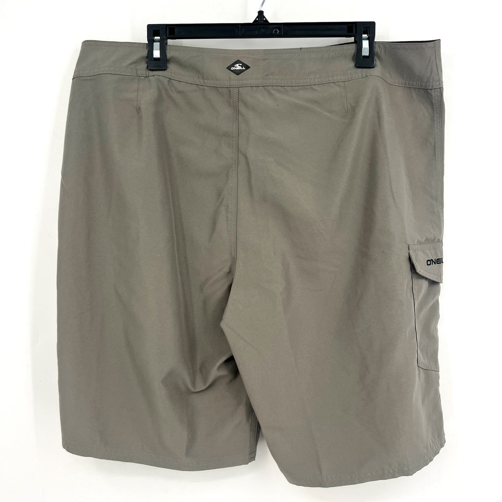 O'Neill Mens Santa Cruz 2.0 Boardshorts Size 33 Medium Charcoal Taupe Swim NWT