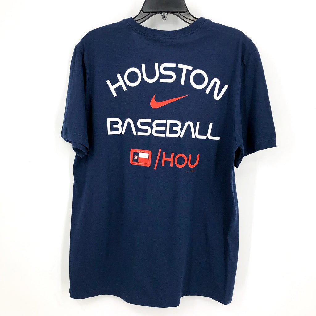 NIKE Mens Houston Astros City Connect 2-Hit T Shirt Small Atlas Blue NWT N19944B