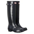 Hunter Womens Original Tall Gloss Rain Boots Size 11 Dark Slate Waterproof NWOB