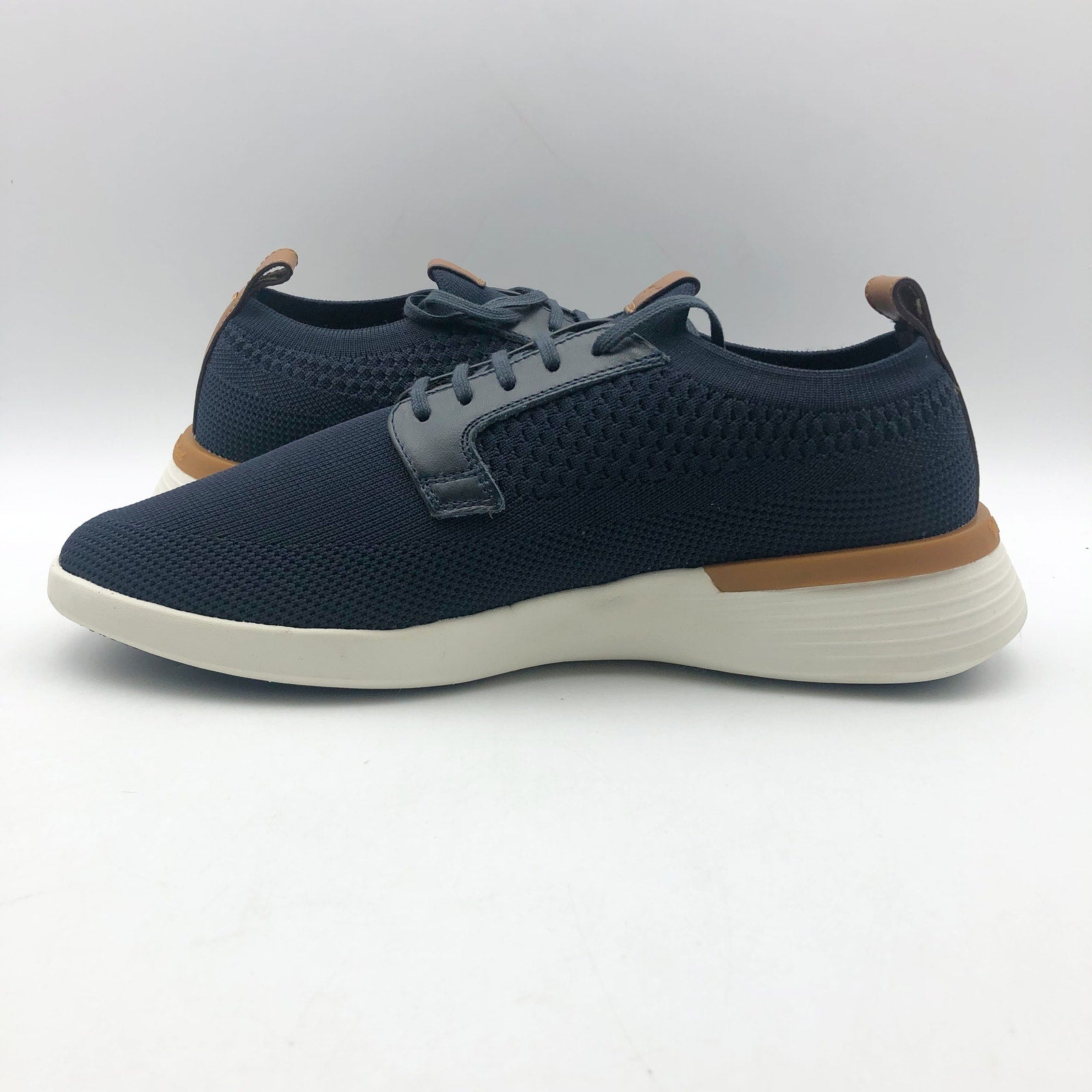 Wolf & Shepherd Swiftknit Derby Sneakers MENS 6 WOMENS 8 Navy Blue Knit 1861 NIB