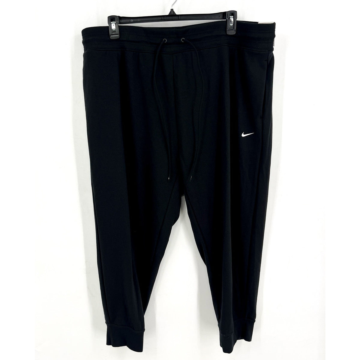NIKE Womens Dri-Fit One French Terry Joggers 3X Black 7/8 Sweatpants NWT