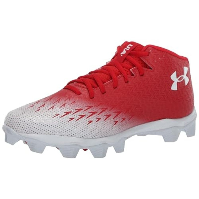 Under Armour Men's Spotlight Franchise RM Cleats Size 9.5 Red White NWOB