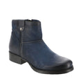 Miz Mooz Womens Norbert Ankle Booties EU 38 US 7.5 Blue Leather NWOB