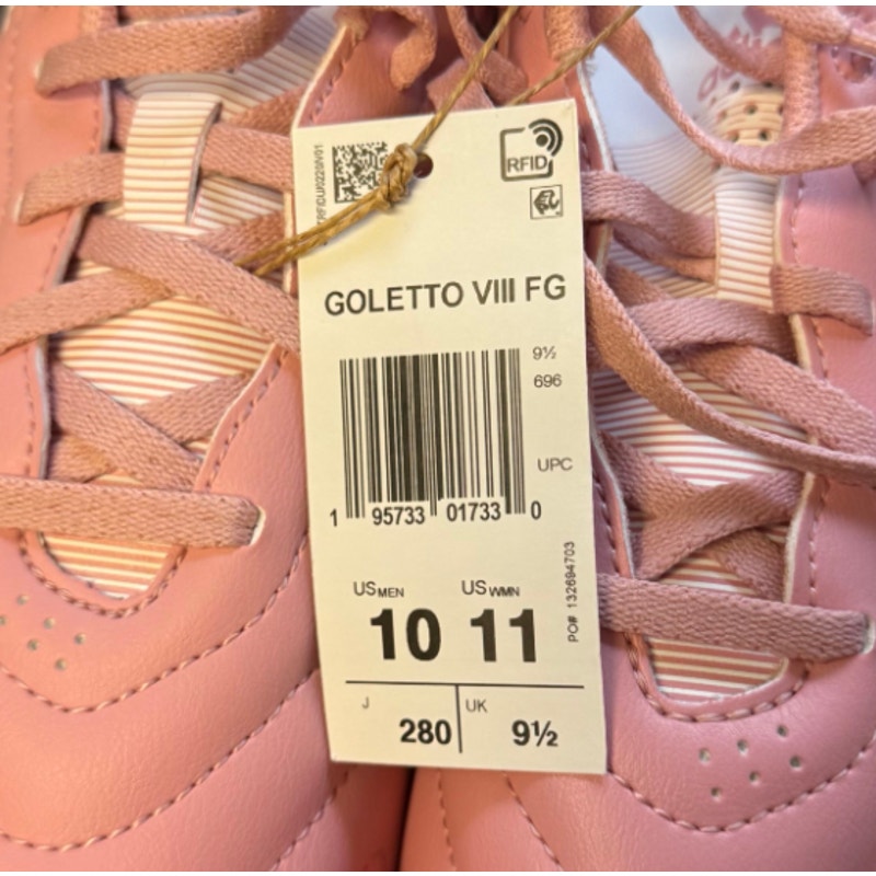 Adidas Goletto VIII Firm Ground Soccer Cleats Mens 10 Womens 11 Wonder Pink NWOB