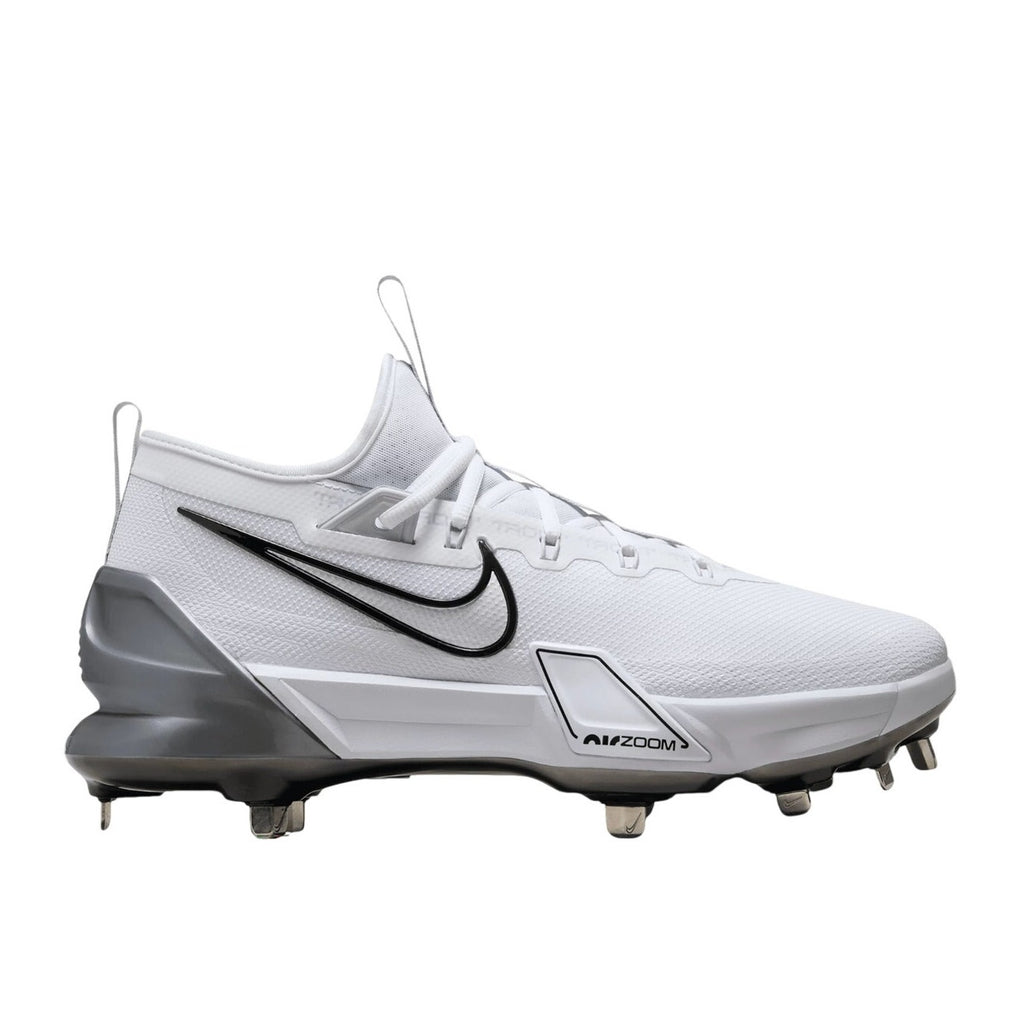 Nike Mens Force Zoom Trout 9 Elite Metal Baseball Cleat Size 7 White FB2906 NWOB