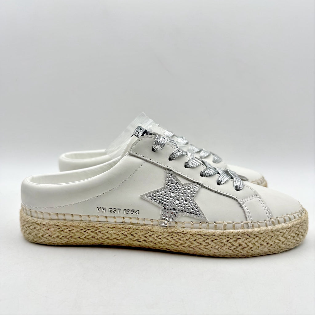 Vintage Havana Womens Melody Slip On Sneakers US 7 Off White Leather Mules NWOB