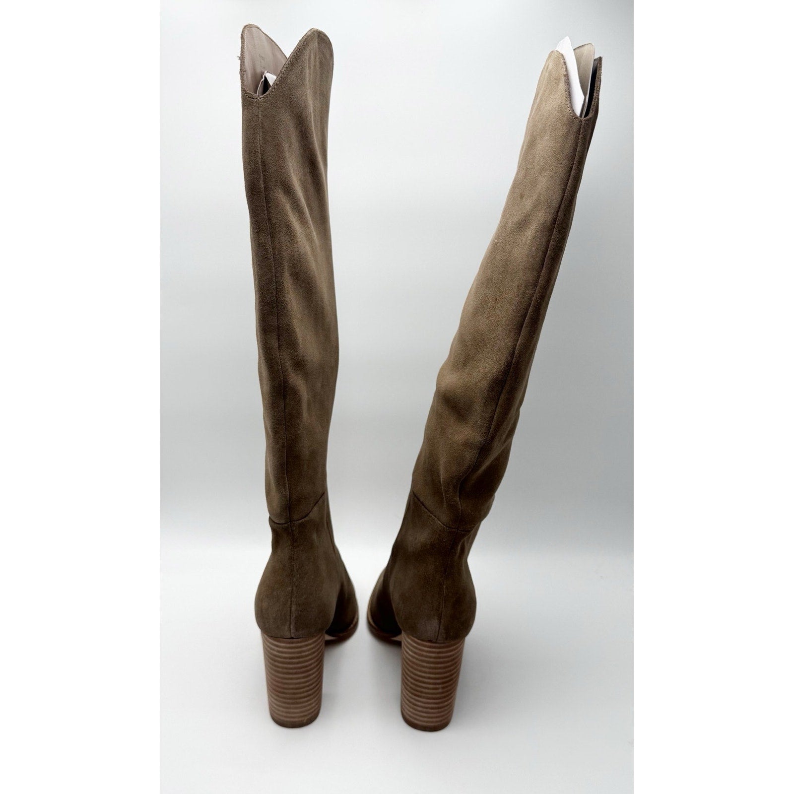 Steve Madden Women Bixby Knee High Boot US 7.5 M Brown Suede Water Repellent NIB