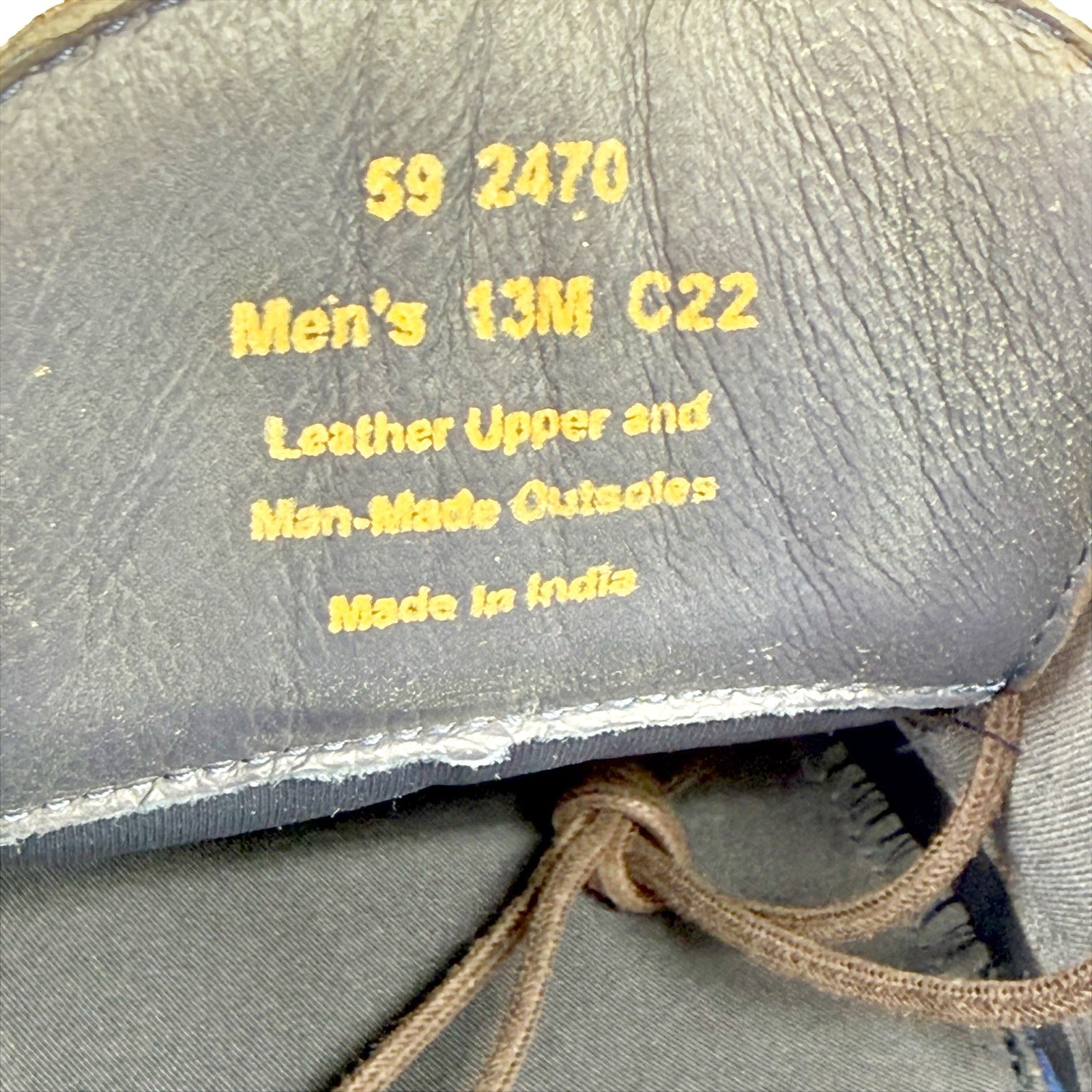 Johnston & Murphy Men Stockton Plain Toe Shoe US 13 M EU 47 Brown Leather NWOB