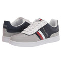 Tommy Hilfiger Mens Lessio Casual Sneakers Size 12 Grey Blue Red Stripe NIB